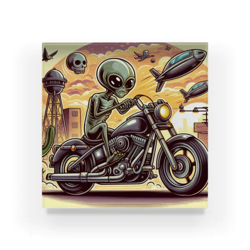 バイク宇宙人 Acrylic Block