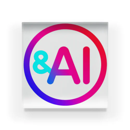 &AI ロゴ　２ アクリルブロック