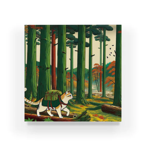 浮世絵猫野営６ Acrylic Block