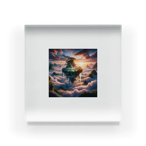 「雲の上の楽園」 アクリルブロック