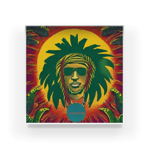 Sun and ReggaeMusic Acrylic Block