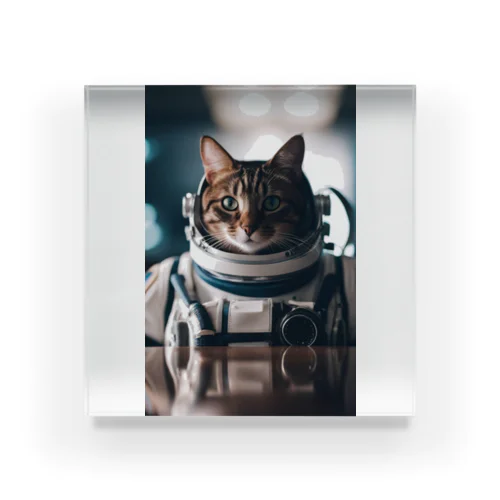 猫宇宙飛行士3 Acrylic Block