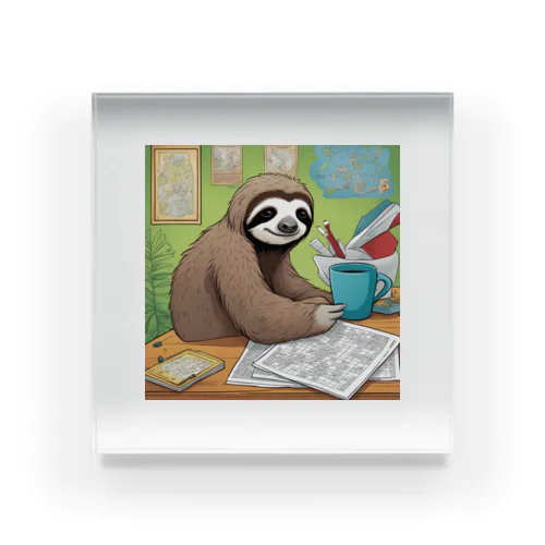 "A Sloth Trying Various Things"  アクリルブロック