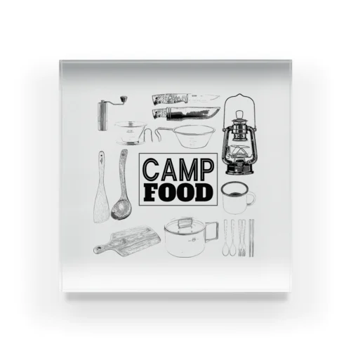 CAMP FOOD Acrylic Block