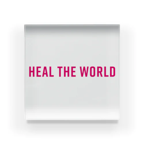 Heal the world Acrylic Block