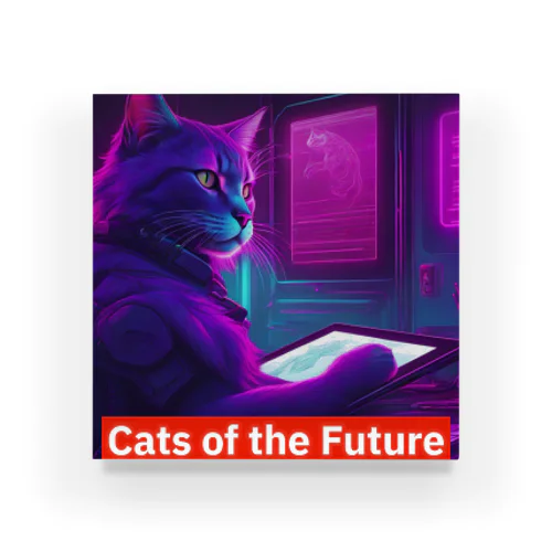 Cats of the Future Acrylic Block