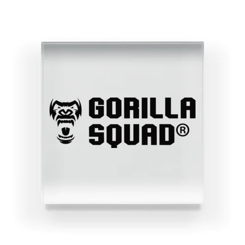 GORILLA SQUAD ロゴ黒 아크릴 블럭