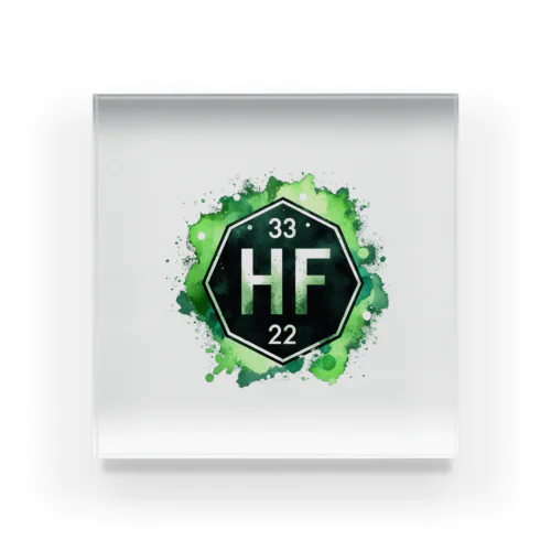 元素シリーズ　~ハフニウム Hf~ アクリルブロック