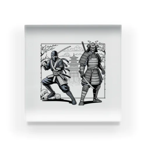 ninja & samurai Acrylic Block