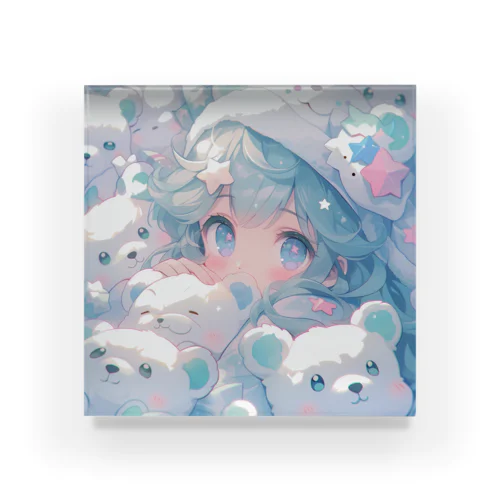 bear girl Acrylic Block