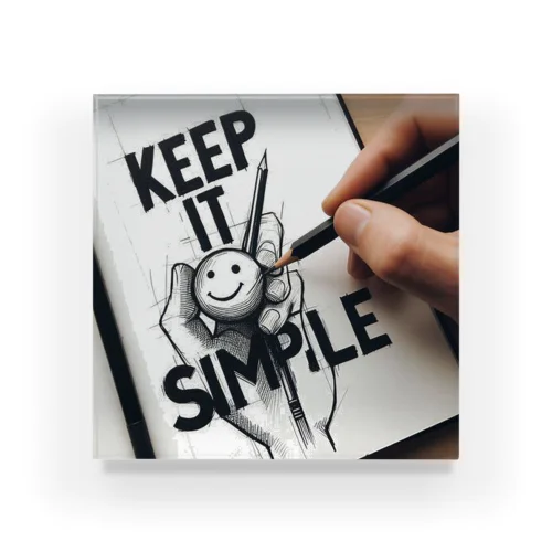 Keep it Simple アクリルブロック