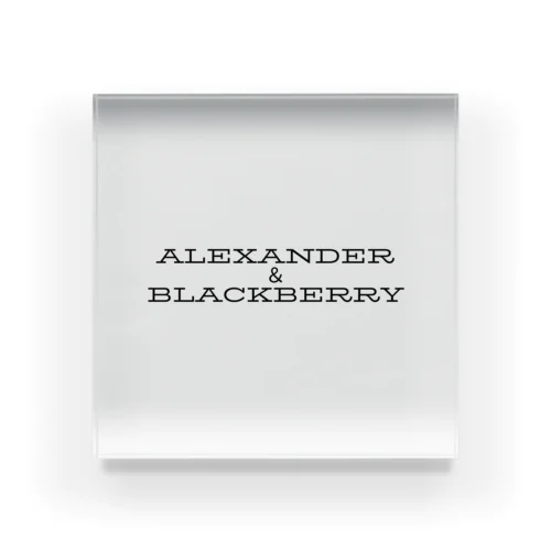 Alexander ＆BlackBerry アクリルブロック