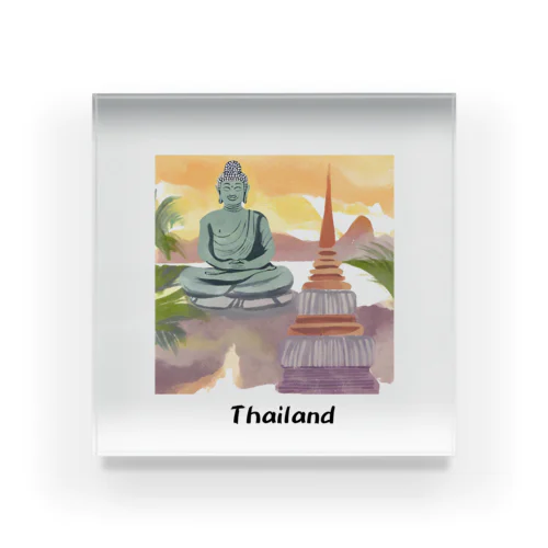 タイの風景 Acrylic Block