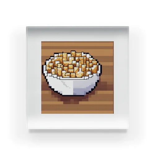 ドット絵ポップコーン アクリルブロック