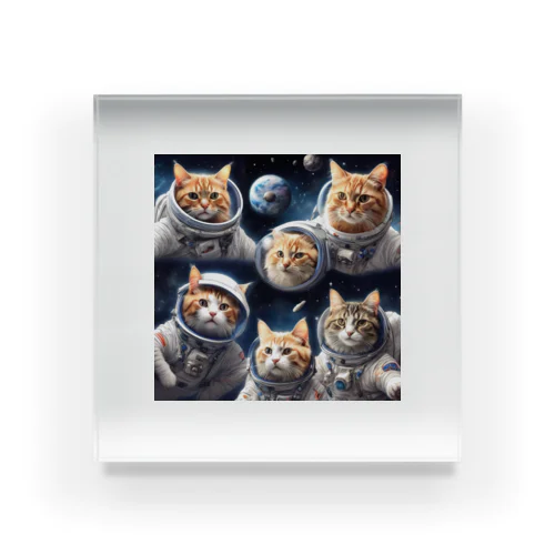 猫の宇宙旅行 Acrylic Block