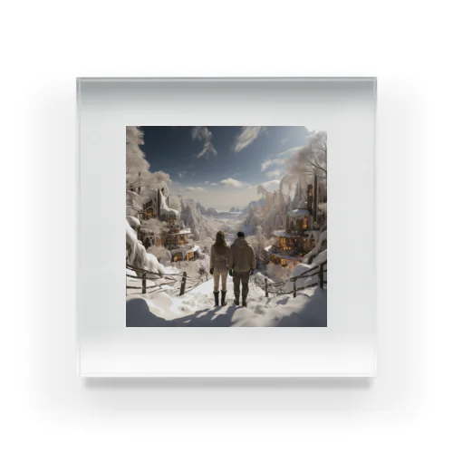 Enchanted Winter Vista Acrylic Block