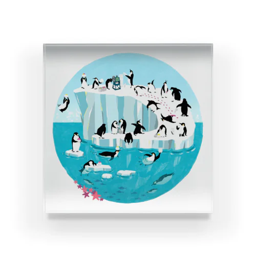 ペンギンかき氷祭り Acrylic Block