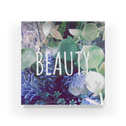 BEAUTY Acrylic Block