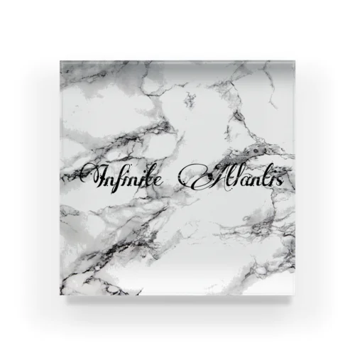 Infinite Atlantis (white marble) アクリルブロック