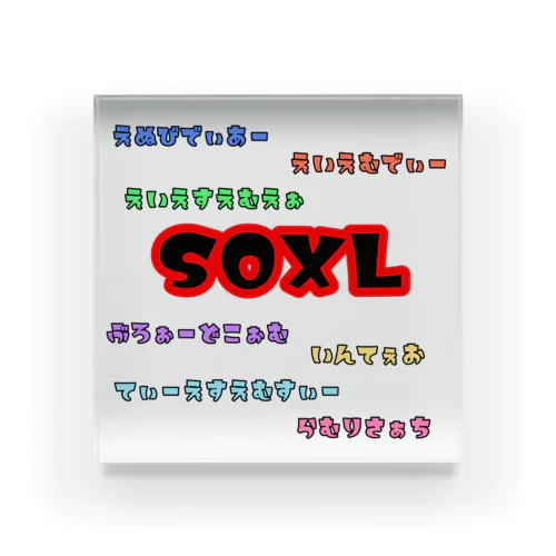 SOXLホルダーによるSOXLホルダーのためのSOXLアイテム Acrylic Block