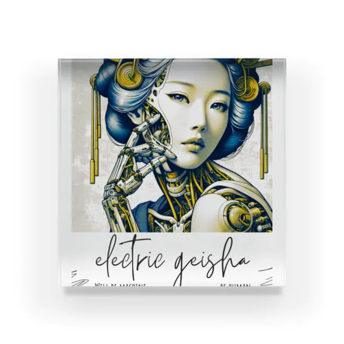 Cyber Punk Geisha Acrylic Block