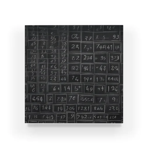 黒板の数字 Acrylic Block