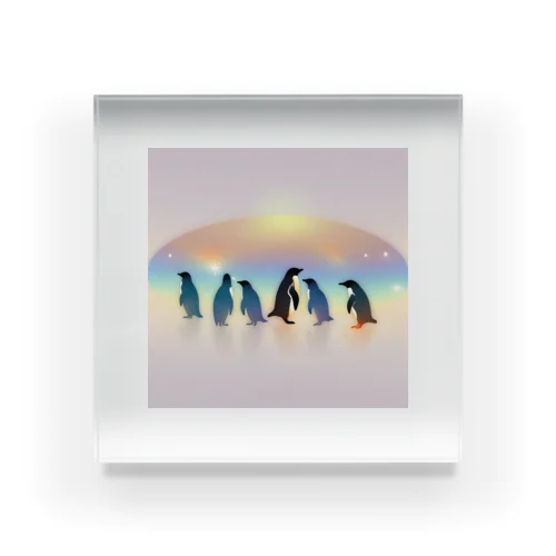 penguins Acrylic Block