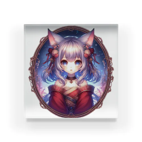 猫耳の少女✨ Acrylic Block