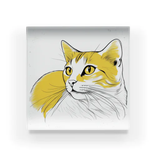 猫スケッチ　たまにゃん Acrylic Block