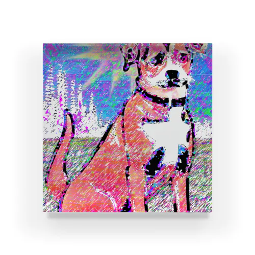 POPなDOG アクリルブロック