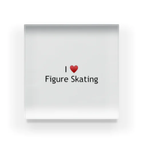 I♥️Figure Skating  Acrylic Block