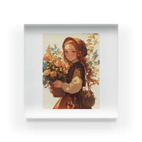 花と少女　ラフルール　1859 Acrylic Block
