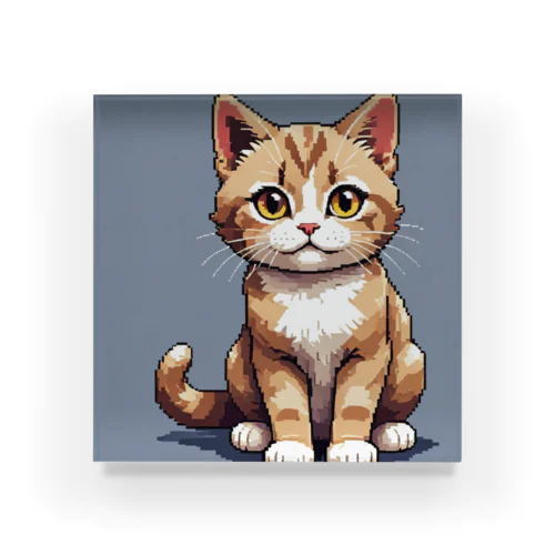 ドット猫ちゃん Acrylic Block
