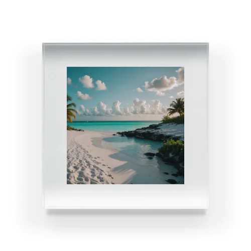 beach Acrylic Block