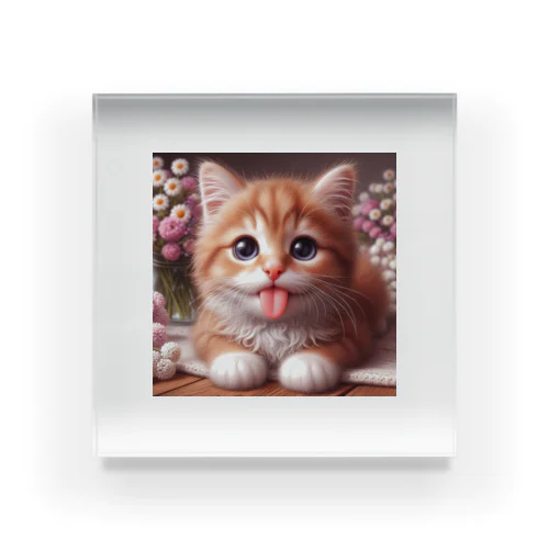 あかんべにゃんこNo.2 Acrylic Block