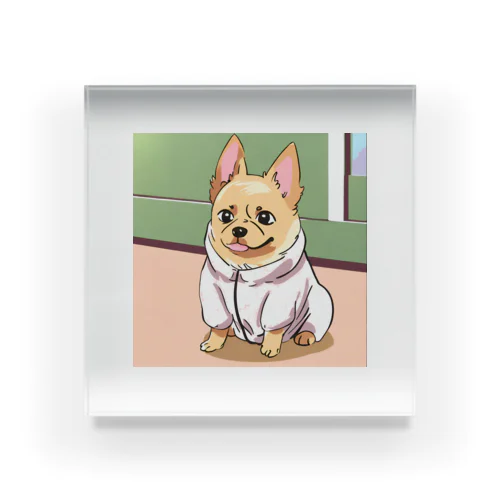 Snuggle Pup Station Acrylic Block