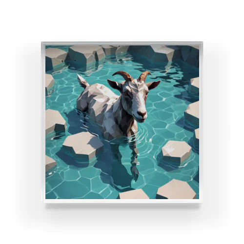 Water goat 2 Acrylic Block