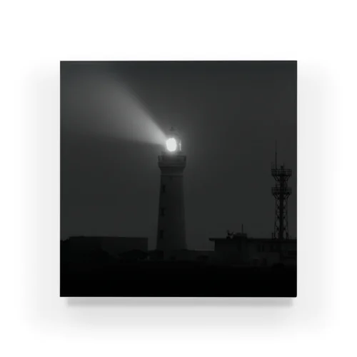 闇夜に光る灯台 アクリルブロック