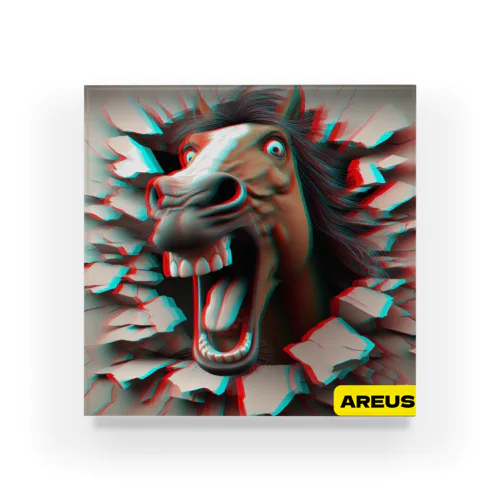 AREUS×3D Horse Acrylic Block