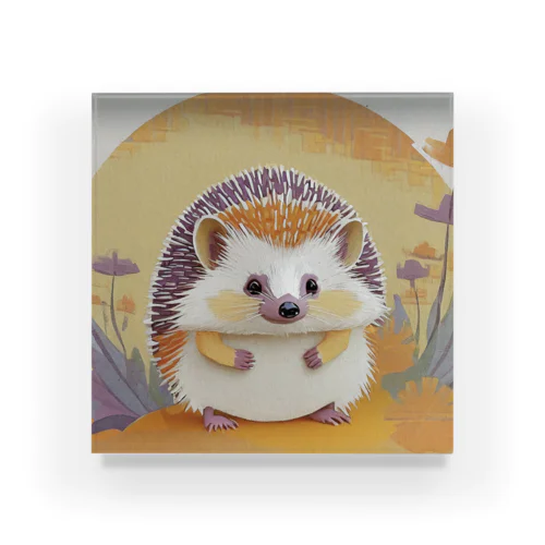 夕焼け空のハリネズミ🦔 Acrylic Block