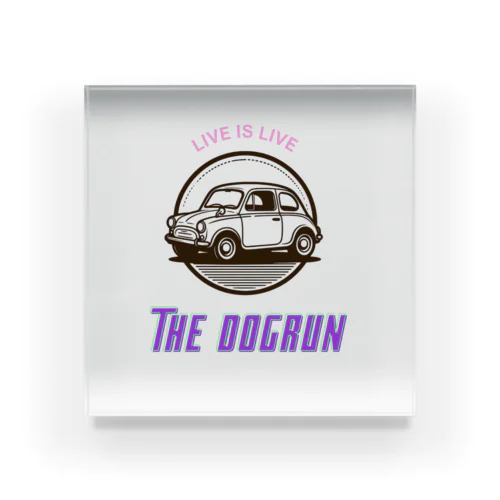 THE DOGRUN CAR  water mark アクリルブロック