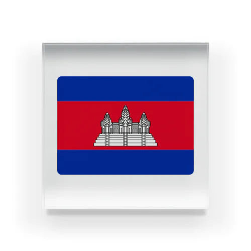 カンボジアの国旗 Acrylic Block