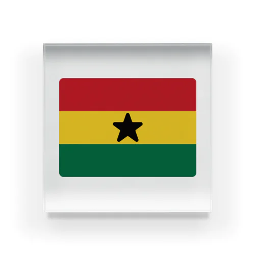ガーナの国旗 Acrylic Block