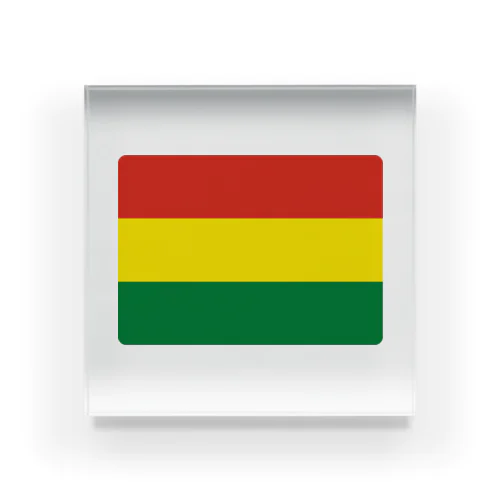 ボリビアの国旗 アクリルブロック