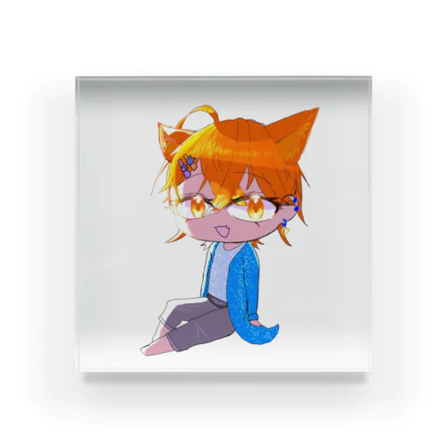 オリキャラの猫島くん Acrylic Block