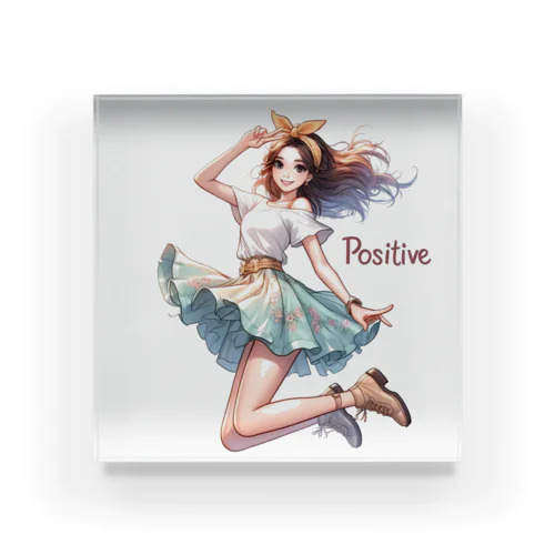 POSITIVE GIRL アクリルブロック