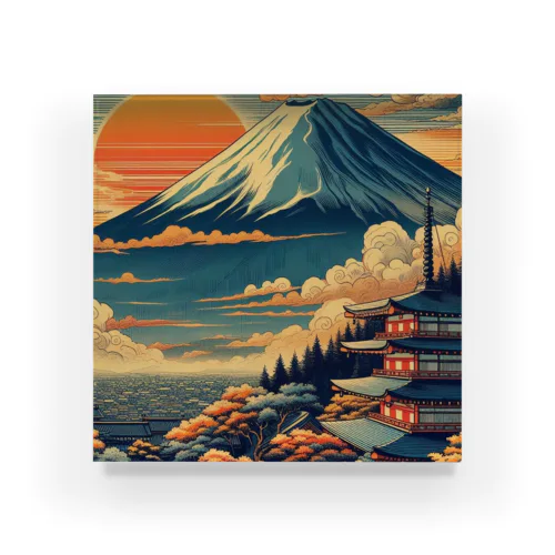 日本の風景:富士吉田市で見られる絶景、 アクリルブロック