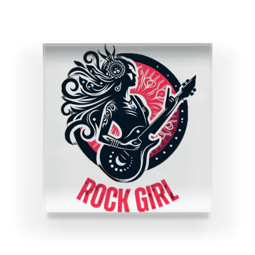 ROCK GIRL Acrylic Block