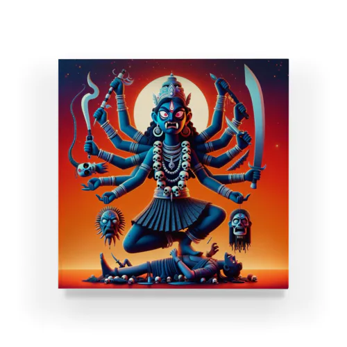 インドの神カーリー アクリルブロック