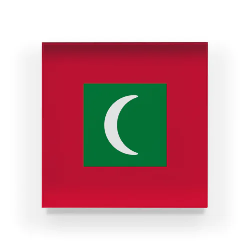 モルディブの国旗 アクリルブロック